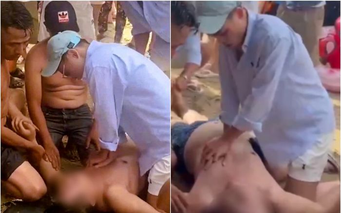 Đi du lịch biển, nam sinh trường Y cứu sống người đàn ông đuối nước