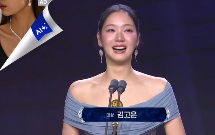 Kim Go Eun bật khóc nhận giải Daesang tại Rồng Xanh 2026