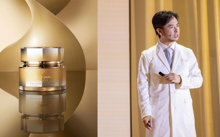 Gặp gỡ ông Kiyoshi Sato - Giám đốc Công Nghệ toàn cầu của Clé de Peau Beauté trong buổi ra mắt Kem dưỡng phục hồi Restorative Cream Supreme tại Việt Nam