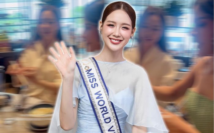 Bảo Ngọc dạy đại diện Colombia thi Miss World dùng đũa thưởng thức đặc sản Việt Nam