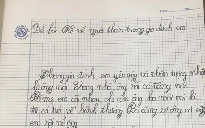 Bài văn tả ông nội khiến người viết chỉ muốn 'độn thổ' khi đọc lại
