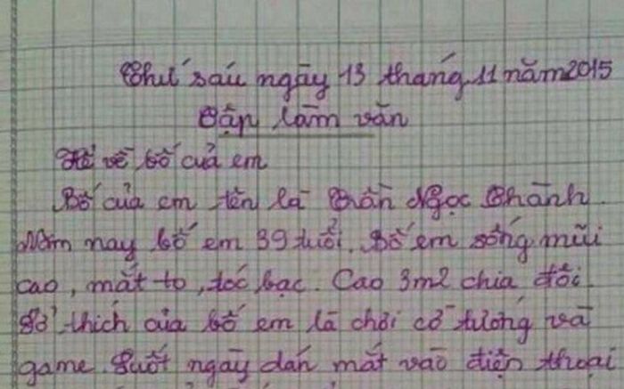 Bài văn miêu tả sự thích thú của bố khi nhìn thấy 'chân dài', dân mạng lo lắng thay cho ông bố