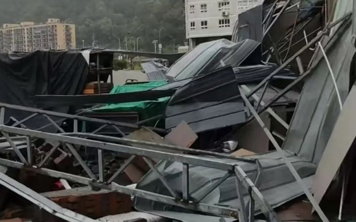Nhà máy gỗ tan hoang sau bão, người đàn ông 49 tuổi đau đớn nhìn 15 năm thành quả