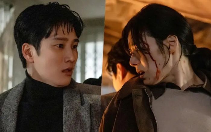 Ahn Bo Hyun, Jung Eun Chae bị trói trong nhà cháy Flex x Cop 2