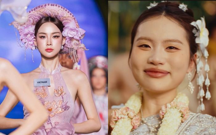 Bảo Ngọc 'kết hợp' Phương Mỹ Chi ở Miss World
