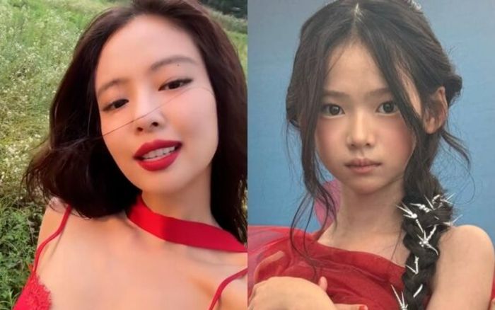 'Tiểu Jennie' gây chú ý vì càng nhìn càng giống bản chính