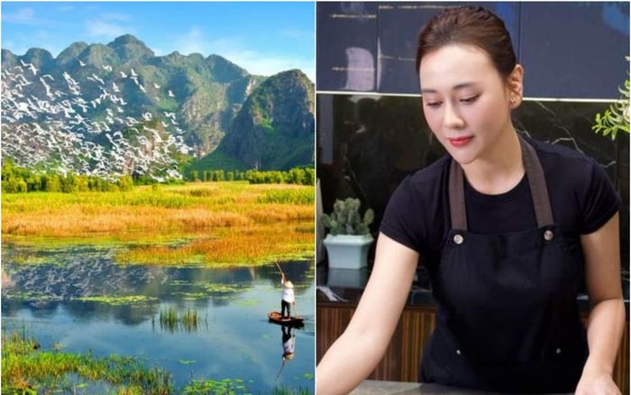 Quê Phương Oanh có vùng đất ngập nước rộng hàng nghìn hecta, cảnh sắc vẫn giữ vẻ hoang sơ