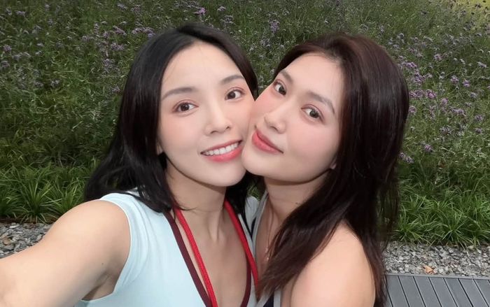 Kỳ Duyên và Đoàn Thiên Ân thân mật đi du lịch Hàn Quốc