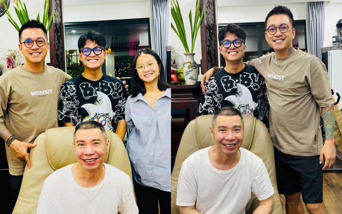 NSND Công Lý hạnh phúc khi con trai đến thăm