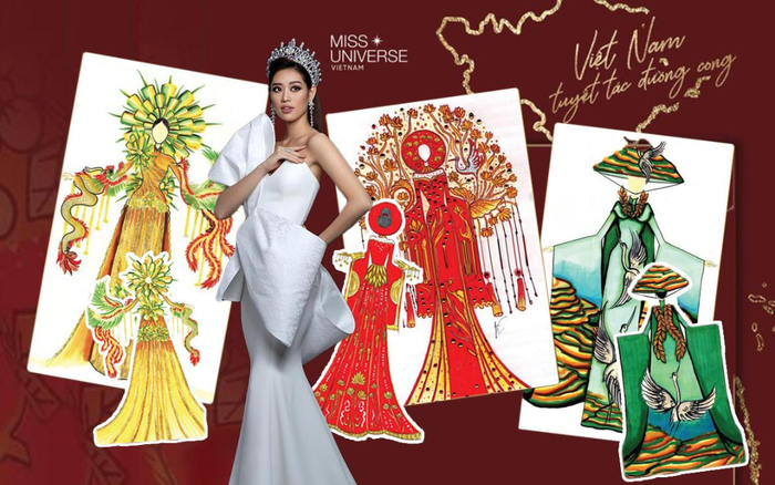 National Costume cho Khánh Vân có nguy cơ 'nhàm chán': Rồng phượng trùng lặp, đỏ vàng phủ sóng