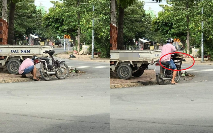 Cứ ngỡ người đàn ông lúi húi dọn rác ở miệng cống thoát nước, hành động sau cùng khiến tất cả ngỡ ngàng