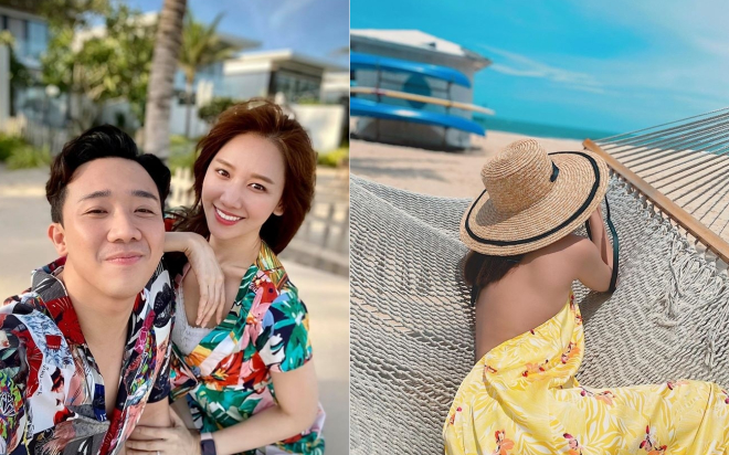 Sao Việt đi biển: Trấn Thành - Hari Won được khen 'tươi hơn bông', bóng lưng Thanh Hằng thì 'có độ sát thương cực cao'