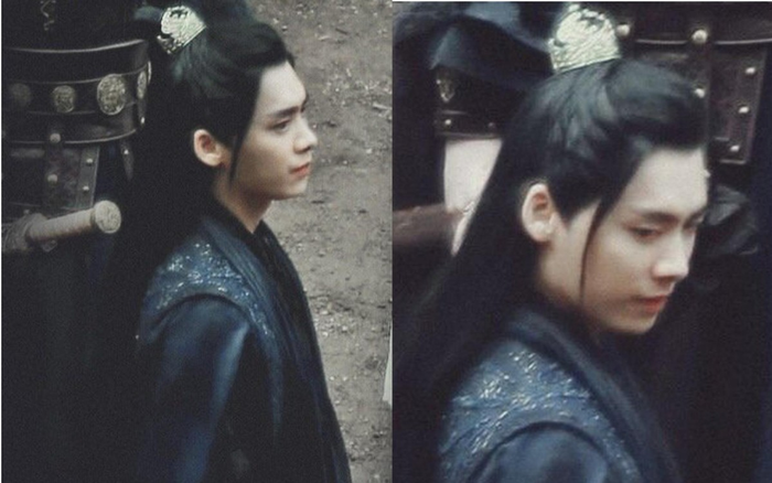 Ảnh hậu trường 'Kính song thành': Góc nghiêng của Lý Dịch Phong trông rất cao quý, rất hợp khi đứng cùng với Trần Ngọc Kỳ