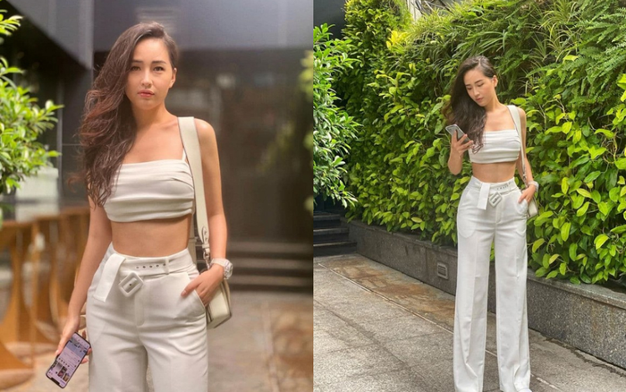 Mai Phương Thúy 'đốt mắt' với vòng 2 không chút mỡ thừa với set đồ trắng tôn dáng