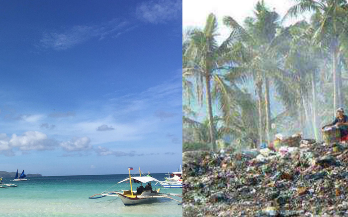 Từ bãi biển ngập ngụa rác, Boracay đã khiến nhiều người kinh ngạc vì sự thay đổi này