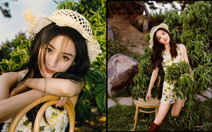 Visual ngày càng đỉnh cao của Triệu Lệ Dĩnh, mặc đồ Dior đội mũ rơm vẫn xinh ngất ngây