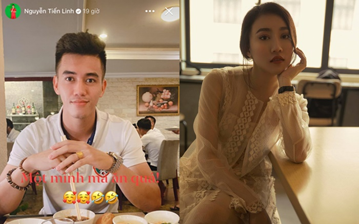 Tiến Linh than thở vì đi ăn một mình