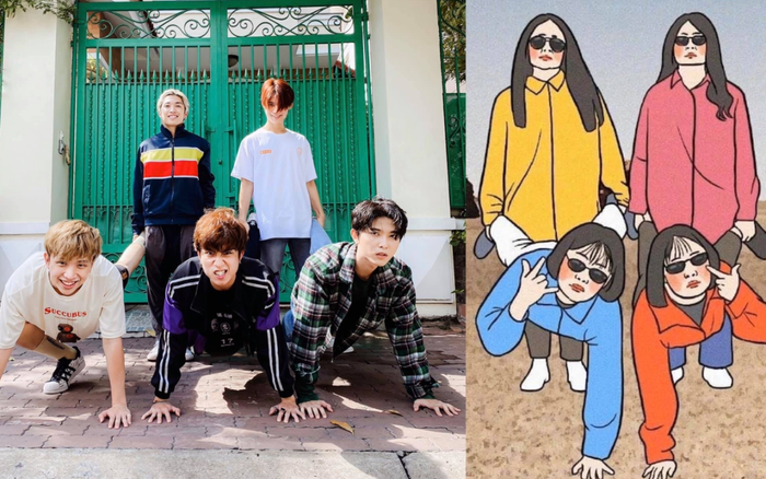 UNI5 bắt trend chụp ảnh nhóm, sáng tạo thêm động tác 'khó nhằn' khiến Lục Huy 'đằng đằng sát khí', Tùng Maru đáng yêu hết cỡ