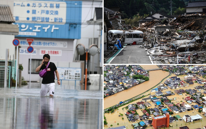 Lũ quần thảo Nhật Bản khiến 56 người thiệt mạng và hơn 3 triệu người sơ tán