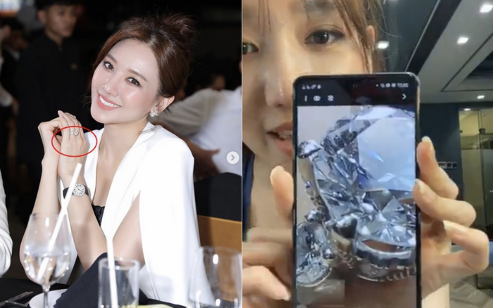 Hari Won miệt mài khoe nhẫn kim cương khổng lồ Trấn Thành tặng mọi lúc mọi nơi