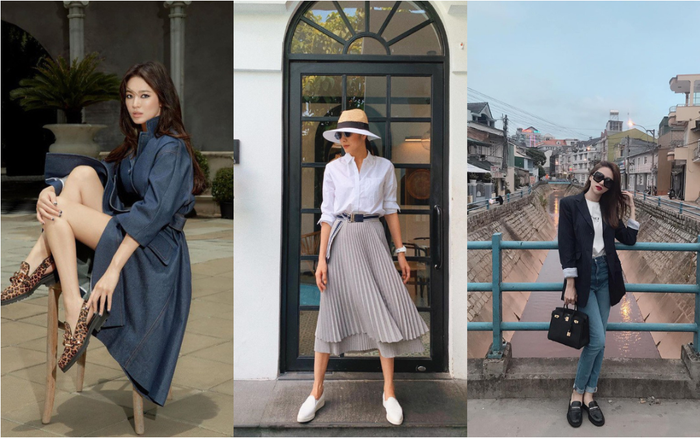 Học Hương Giang, Song Hye Kyo mix đồ với giày lười vừa đẹp vừa tiện lợi khi bận rộn