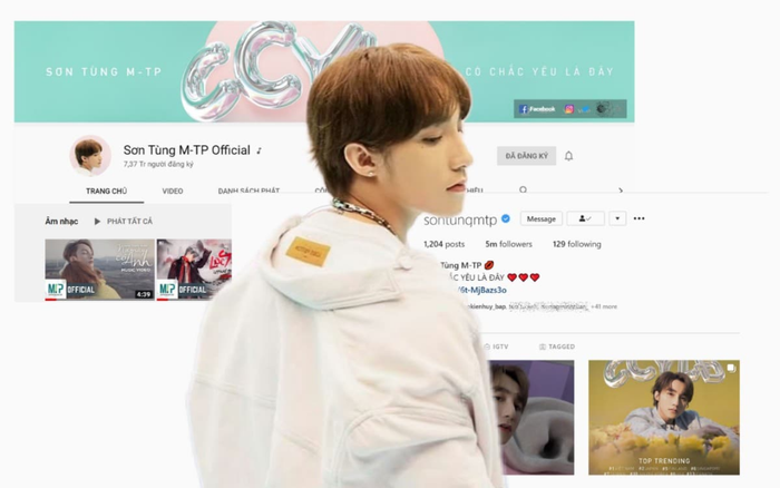 Hậu comeback với #CCYLĐ, Sơn Tùng M-TP đạt thành tích kép về lượt đăng ký Instagram và Youtube