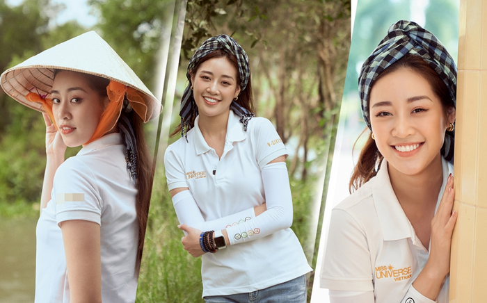 Hoa hậu Khánh Vân khoe sắc trong bộ ảnh 'cây nhà lá vườn'