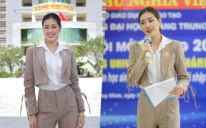 Hoa hậu Khánh Vân diện style thanh lịch được fan vây kín chào đón nồng nhiệt