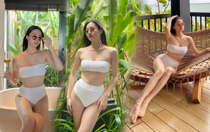 Lương Thùy Linh diện bikini quyến rũ, pose dáng khoe khéo chân dài 1m22 cực phẩm