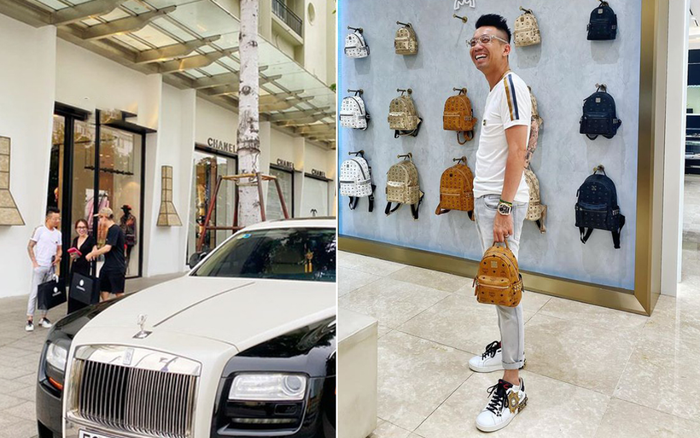 Đại gia Minh Nhựa gây 'choáng' khi cùng con rể lái hẳn 2 siêu xe chục tỷ đi mua sắm hàng hiệu