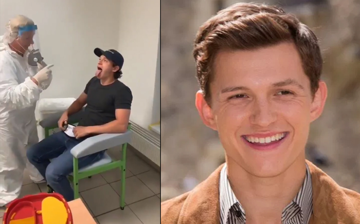 Chết cười với đoạn clip Tom Holland bị xét nghiệm COVID-19
