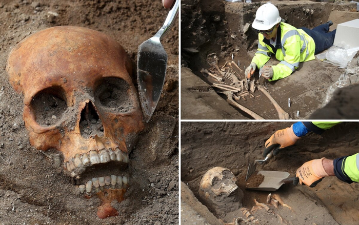 Phát hiện hài cốt niên đại 700 năm bên dưới công trình trạm xe điện