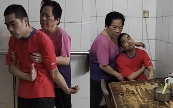 Hơn 40 năm ngày đêm chăm sóc con trai bại não không chung huyết thống, người phụ nữ làm lay động hàng triệu trái tim