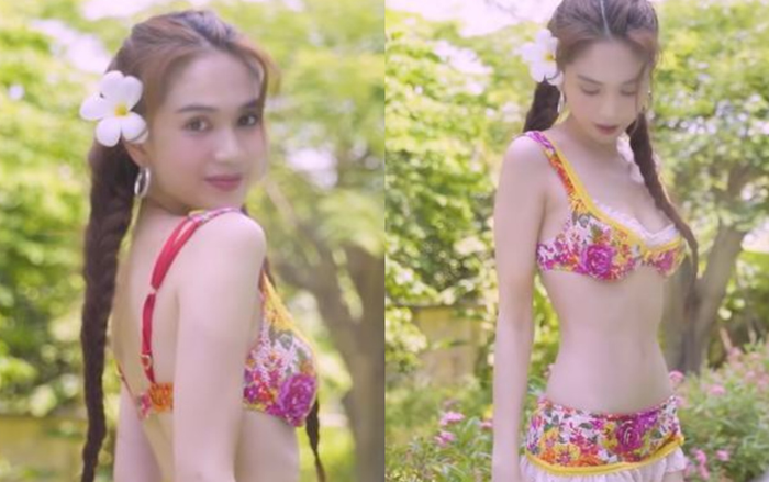 Ngọc Trinh khoe sân vườn rộng trăm mét vuông, tiện thể diện nội y trưng body 'ngon nghẻ' như gái đôi mươi