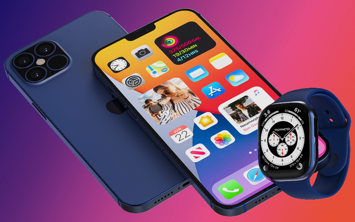 iPhone 12 Max và Apple Watch Series 6 đẹp hút hồn với màu Xanh Navy lạ mắt