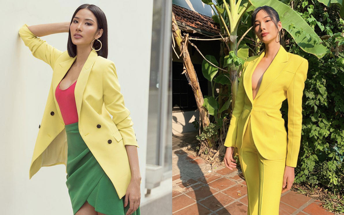 Nghiện màu chóe, Hoàng Thuỳ đi đến đâu là 'chặt đẹp' cả thiên hạ đến đó