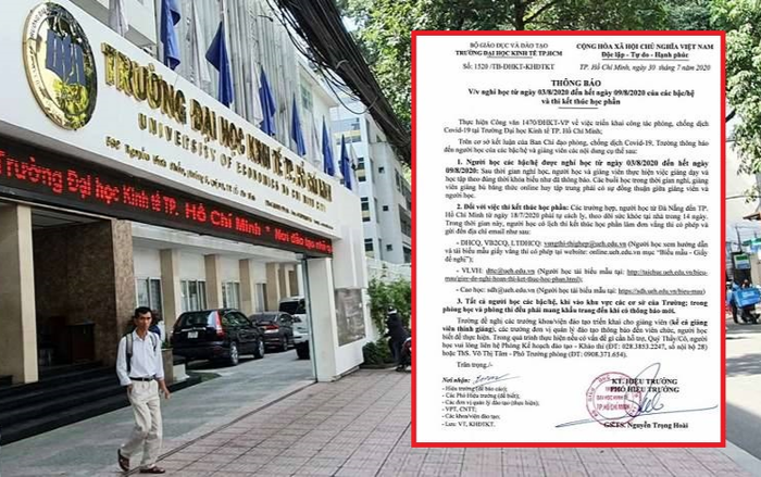 Đại học đầu tiên tại TP.HCM cho sinh viên nghỉ học phòng chống dịch COVID- 19 bùng phát trở lại
