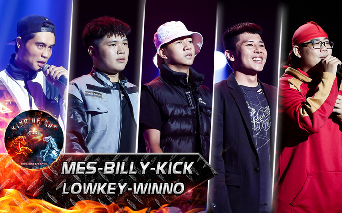 Dàn Rapper chất lừ Mes - Billy - Kick - Lowkey - Winno khiến bộ tứ HLV King Of Rap trầm trồ khen hết lời