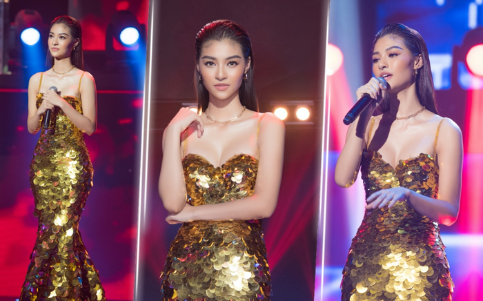 Á hậu Kiều Loan diện váy lấp lánh như nữ thần, 'bắn Rap' đỉnh khi luôn bị chê 'chân dài não ngắn'