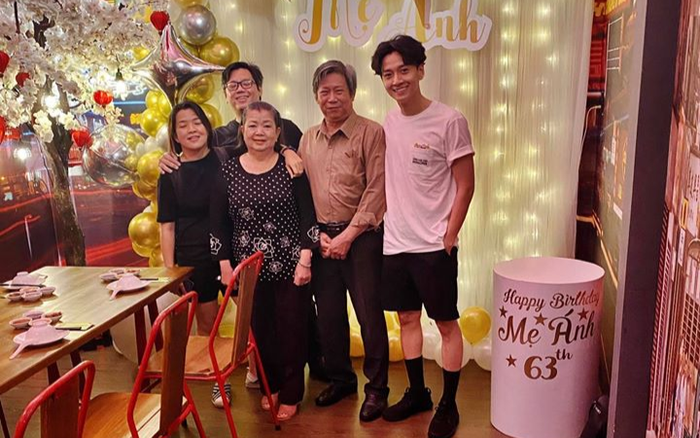 Ngô Kiến Huy lộ thân hình gầy gò trong bữa tiệc sinh nhật của mẹ