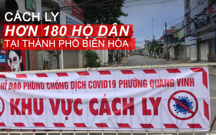 Cách ly hơn 180 hộ dân tại thành phố Biên Hòa