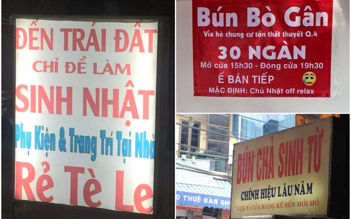 'Cười ôm bụng' với những biển quảng cáo hài hước 'đi vào lòng người'