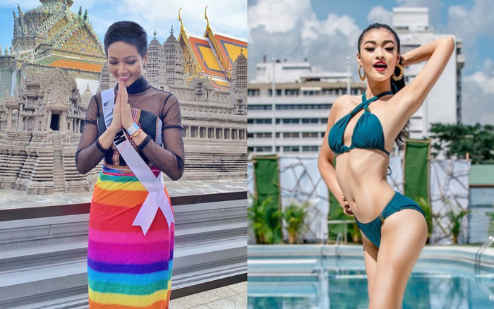 Hoa hậu biến tấu tài tình ở đấu trường quốc tế: H'Hen Niê quấn khăn làm váy, Kiều Loan mặc khác người