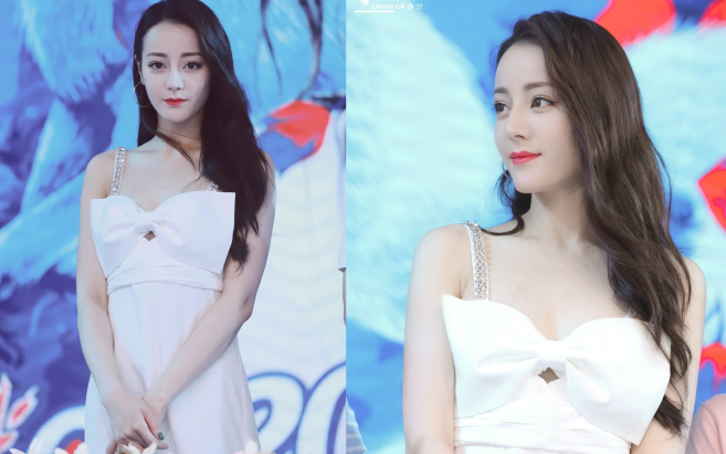 Địch Lệ Nhiệt Ba đập tan tin đồn lão hóa sớm, khi diện váy trắng tại sự kiện fan meeting ở Thượng Hải 8/8