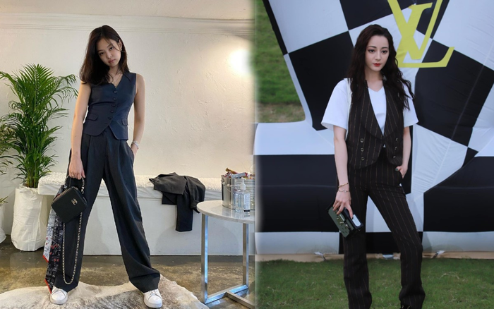 F5 phong cách với áo gi-lê để độc lạ như Jennie Black Pink, Địch Lệ Nhiệt Ba