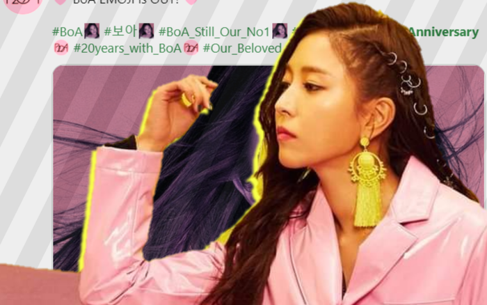 Mừng kỷ niệm 20 năm debut, SM tạo ra biểu tượng cảm xúc trên Twiter dành riêng cho BoA