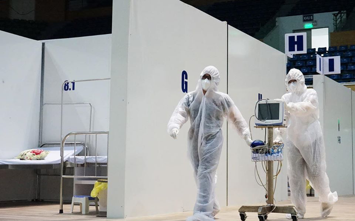 Hình ảnh mới nhất Bệnh viện dã chiến Đà Nẵng trước giờ đi vào hoạt động