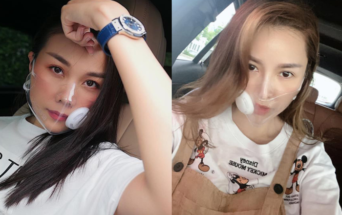 Sao Việt thích thú khẩu trang nhựa trong suốt đầy tính thời trang trong mùa dịch Covid