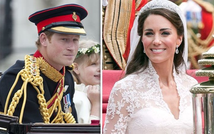 Harry từng khiến chị dâu Kate bật khóc trong lễ cưới