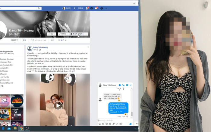 Bị nghi ngờ làm giả tin nhắn với ViruSs, hotgirl Hàn tung clip chứng minh